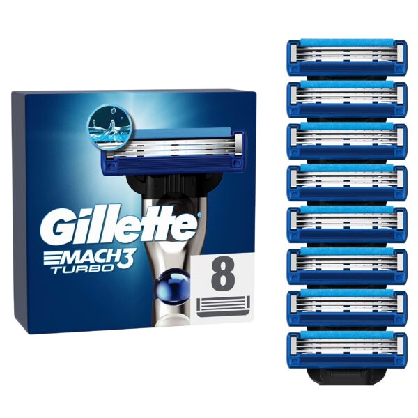 Gillette Razor Blades Mach3 Turbo 8 Pcs