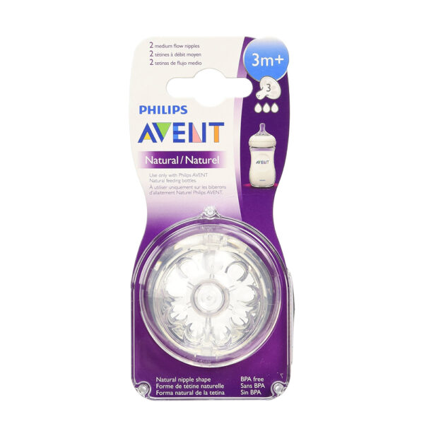 Phillip Avent BPA Free Natural Medium Flow Nipples