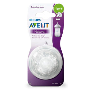 Phillip Avent Natural Teat Slow Flow 1 M Pcs