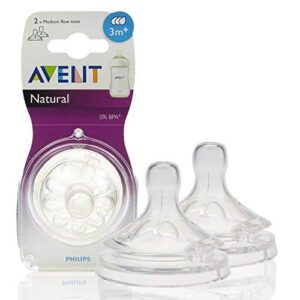 Phillip Avent Natural Teat Twin Pack White